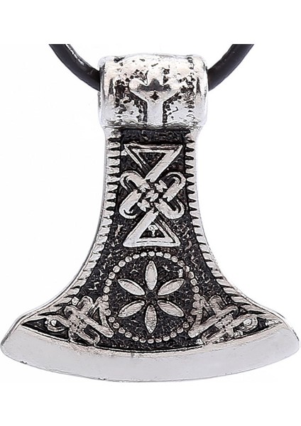 Ministore Nordic Hatchet Mjolnir Thor Viking Gotik Zincir Takı Kolye (Yurt Dışından)