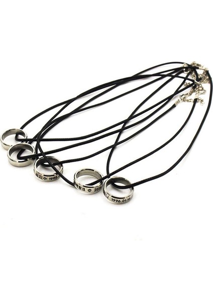 Yeni K-Pop Siyah Pembe Albümü Erkekler ve Kadınlar Erkek ve Kız Takı Zinciri Kolye (Yurt Dışından) indirimleri