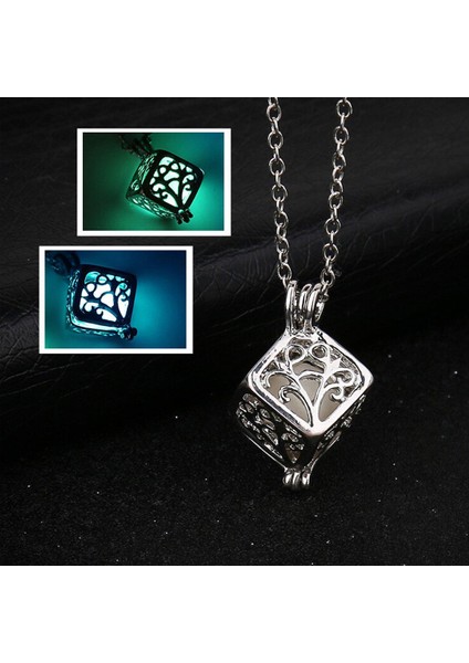 Yeni Moda Küp Şekli Takı Gece Lambası Benzersiz #lcxyh Kolye (Yurt Dışından)