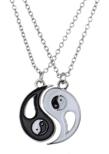 Yeni Mistik Yin Yang Paslanmaz Çelik Çift Kolye (Yurt Dışından) fiyatları