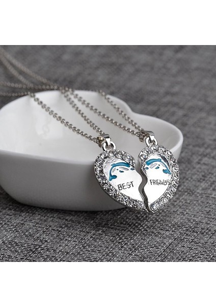 Best Friends Yunus Taklidi Iki Adet Ekleme Aşk Kalp Kolye (Yurt Dışından) fırsatları