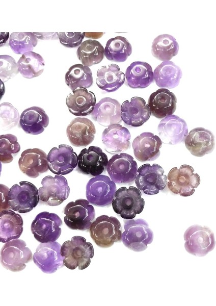Ametist Yarı Değerli Charms Taş Dikiş Craft Takı Aksesuar Için Kolye (Yurt Dışından)