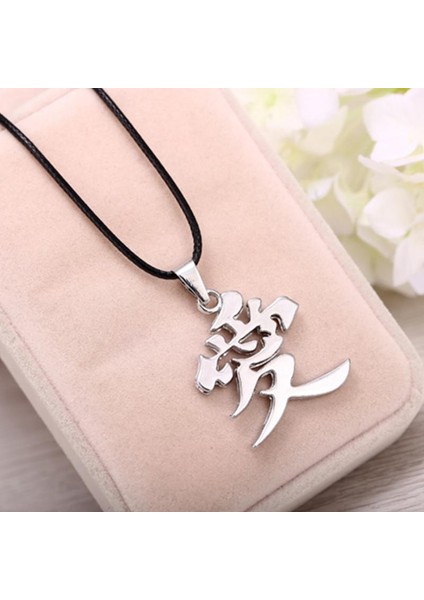 Anime Naruto Metal Gaara Kabak Aşk Logosu Cosplay Takı Kolye (Yurt Dışından)