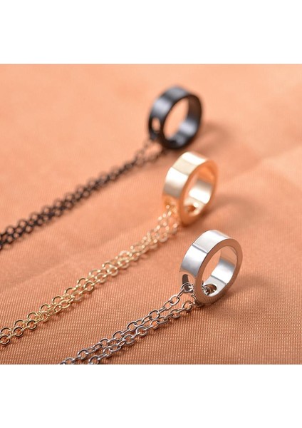 Basit Metal Halka Geometrik Moda Charm Kolye (Yurt Dışından)