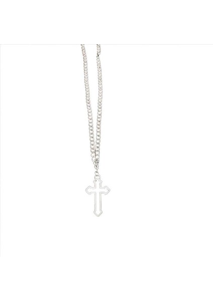 Avrupa ve Amerikan Moda Sokak Kara Goth Rüzgar Hollow Haç Kolye (Yurt Dışından) fiyatları