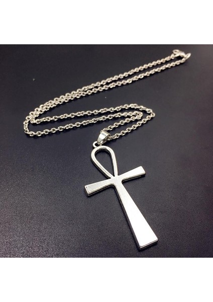 Avrupa ve Amerikan Moda Retro Mısır Ankh Haç Basit Kolye (Yurt Dışından)
