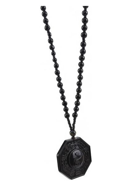 Doğal Obsidyen Yin Yang Dedikodu Tai Chi Muska Çin Erkek Kadın Takı Kolye (Yurt Dışından) fiyatları