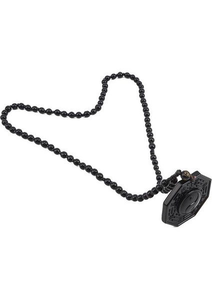 Doğal Obsidyen Yin Yang Dedikodu Tai Chi Muska Çin Erkek Kadın Takı Kolye (Yurt Dışından) indirimleri