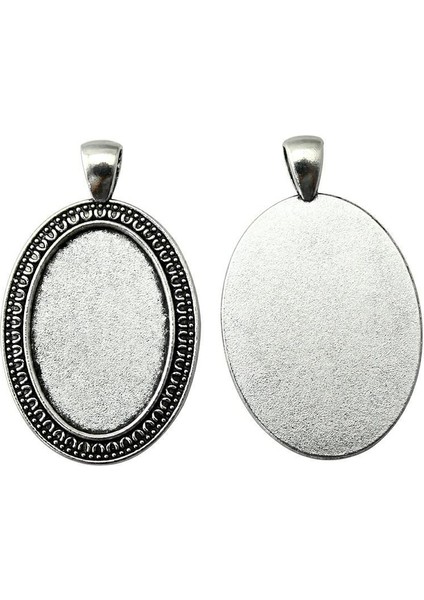 3 Parça Cabochon Cameo Taban Parçaları Basit Yan Iç Boyut 20X30MM Oval Ayarı F4103 Kolye (Yurt Dışından) fiyatları