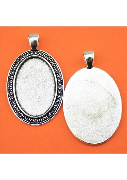 3 Parça Cabochon Cameo Taban Parçaları Basit Yan Iç Boyut 20X30MM Oval Ayarı F4103 Kolye (Yurt Dışından) fırsatları