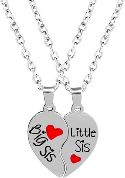 2 Adet / Takım Moda Metal Kişilik Mektubu Iki Yürekli Aşk Kolye (Yurt Dışından) fiyatları