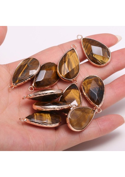 1 Adet Damla Şekilli Bölüm Kaplan Gözü Taş Taş Takılar Dıy Halhal Dikiş El Sanatları Takı Aksesuar Yapımı Kolye (Yurt Dışından)