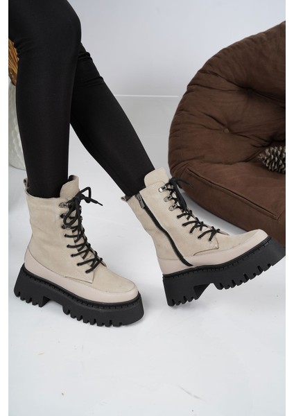 Hakiki Deri Kürklü Vizon Süet-Vizon Kadın Postal Bot 222108212 fiyatları