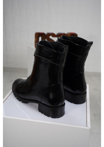 Hakiki Deri Siyah Rugan Kadın Düz Bot 212127228 fiyatları