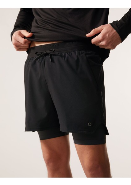 Çift Katlı Regular Fit Şort
