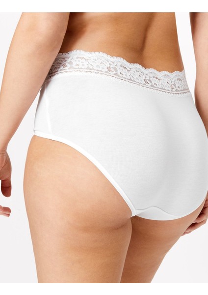 5'li Dantel Detaylı Full Brief Külot Seti