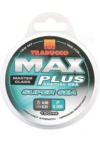 Max Plus Super Sea Monofilament Misina 150 mt
