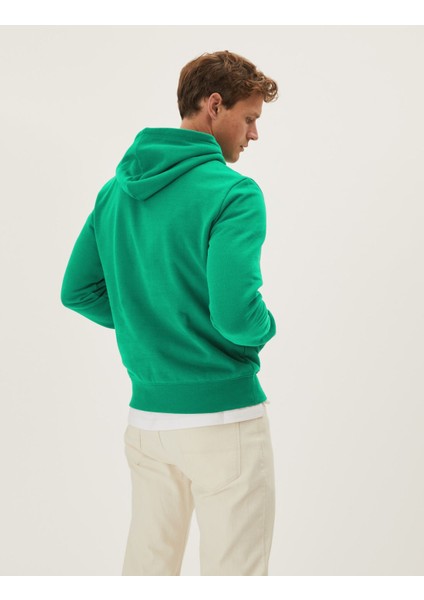 Marks & Spencer Saf Pamuklu Regular Fit Sweatshirt