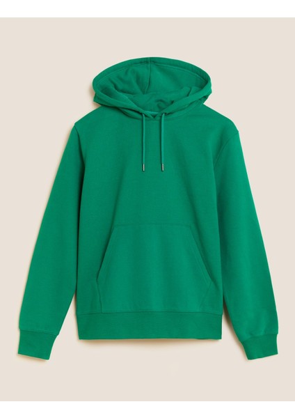 Marks & Spencer Saf Pamuklu Regular Fit Sweatshirt