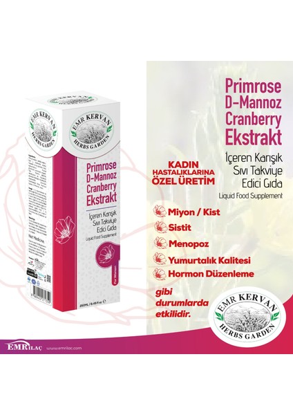 Emr Kervan Evening Primrose Sıvı Ekstraktı 250 ml