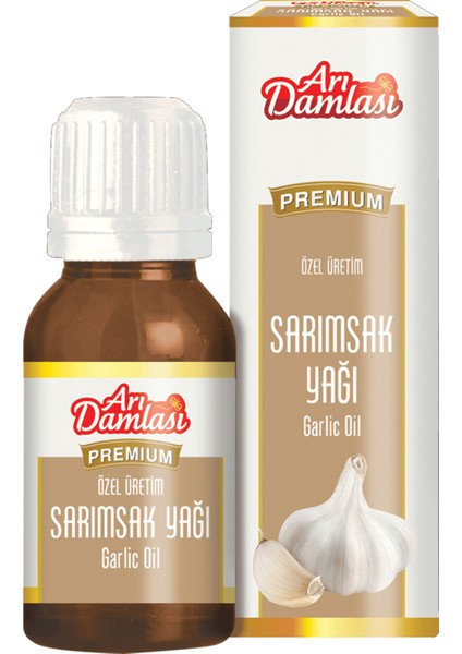 %100 Bitkisel Organik Sarımsak Yağı 20 ml