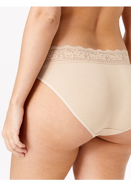 5'li Dantel Detaylı High Leg Külot Seti