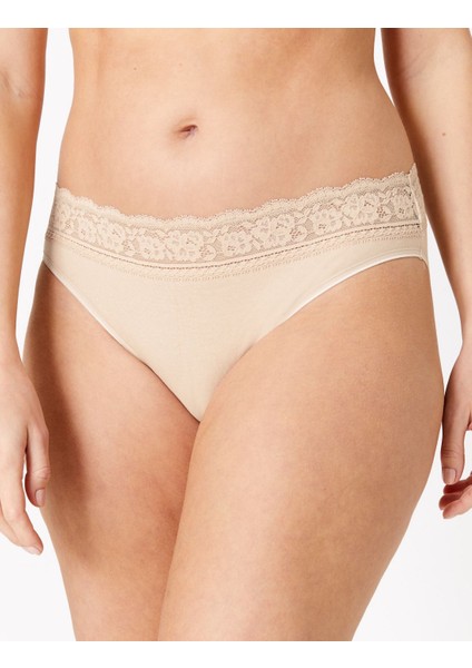 5'li Dantel Detaylı High Leg Külot Seti