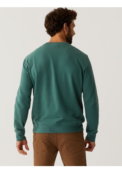 Saf Pamuklu Yılbaşı Temalı Sweatshirt