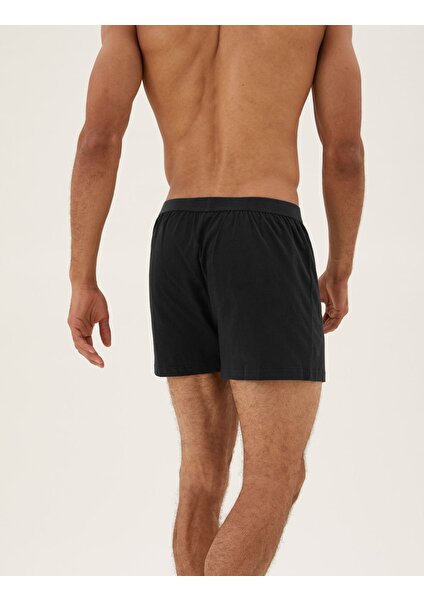 Marks & Spencer Saf Pamuklu 5'li Cool & Fresh™ Boxer Seti