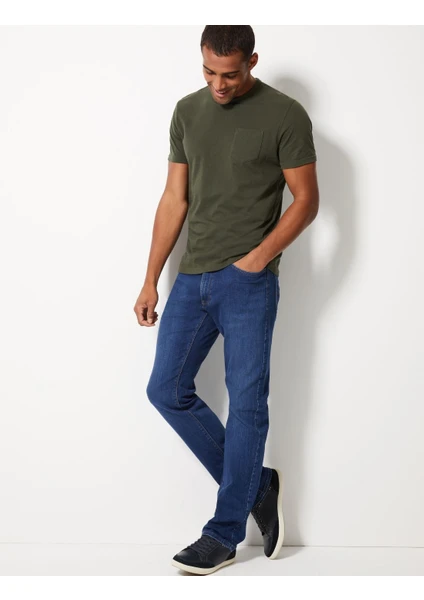 Marks & Spencer Straight Fit Jean Pantolon