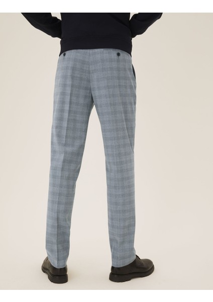 Regular Fit Ekose Desenli Pantolon fırsatları