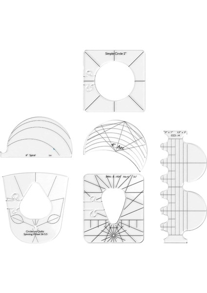 Dikiş Makineleri #rl-06 Için 6 Kişilik Kapitone Cetveli ve Şablonu (Yurt Dışından)