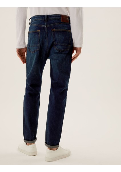 Tapered Fit Vintage Jean Pantolon