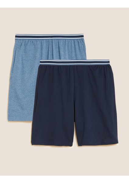 Saf Pamuklu 2'li Pijama Altı Seti