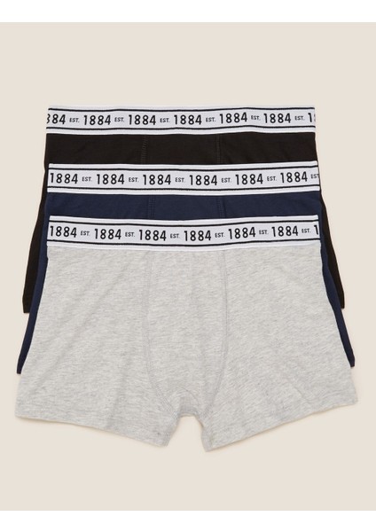 Marks & Spencer 3'lü Stretch Boxer