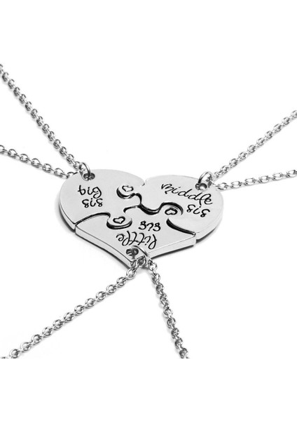 Kore Orta Alaşım Tarzı Kişiselleştirilmiş Kadın Modern Büyük Kullanılabilir Yaratıcı Kardeş Küçük Bulmaca Kolye (Yurt Dışından) fiyatları