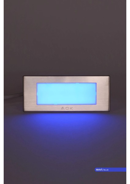 LED Merdiven-Duvar Armatürü Dikdörtgen Mavi Işık 1.5W fiyatları