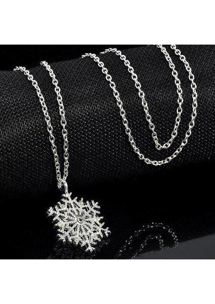 Charms Kadın Kar Tanesi Çiçek ve Kadın Için Kolye (Yurt Dışından)