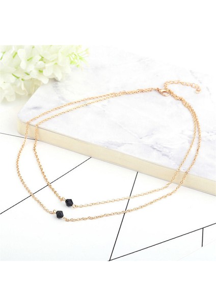 Kadın Alaşım Boncuk/payetler Çift Katmanlı Zincir Kadın Kolye (Yurt Dışından) fırsatları