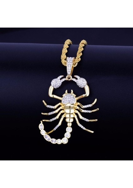 Hayvan Akrep Hip Hop Uçlu Erkek Mücevher Için Kolye (Yurt Dışından)