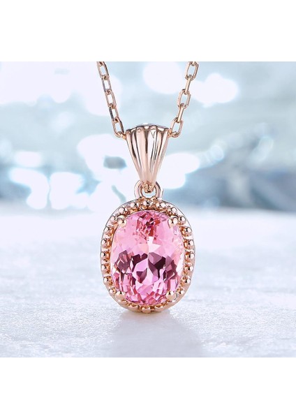 Doğal Kiraz Tozu Turmalin Kadın Lüks Ziyafet Göz Kamaştırıcı Kolye (Yurt Dışından) modelleri