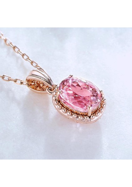 Doğal Kiraz Tozu Turmalin Kadın Lüks Ziyafet Göz Kamaştırıcı Kolye (Yurt Dışından) fırsatları