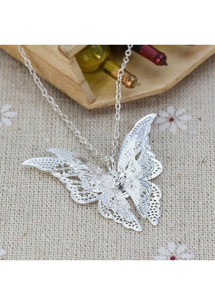 Güzel Kelebek Zincir Kadın Kolye (Yurt Dışından) fırsatları