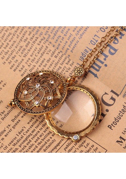 Güzel Vintage Shaoxing Büyüteç Uzun Kolye (Yurt Dışından)