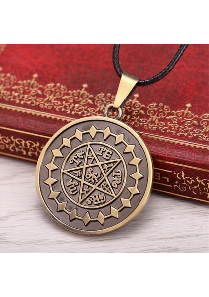 Siyah Butler Kuroshitsuji Pentagramı Pentagram Yıldız Muska Halat Anime Cosplay Kolye (Yurt Dışından) fiyatları