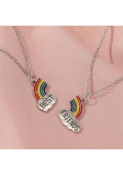 Gökkuşağı Best Friend Dikiş Kolye (Yurt Dışından)