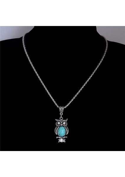 Xy Güzel Baykuş Şekli Gümüş Renk Kadın Için Uzun Zincir Kazak Kolye (Yurt Dışından) modelleri