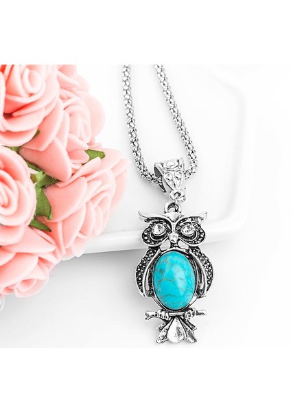 Xy Güzel Baykuş Şekli Gümüş Renk Kadın Için Uzun Zincir Kazak Kolye (Yurt Dışından) indirimleri