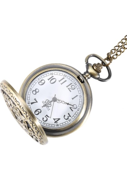 Vintage Kelebek Çiçek Oymak Kapak Kuvars Cebi Kazak Zinciri Kolye (Yurt Dışından) fırsatları