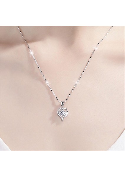 Simple Student Sen Mizaç Köprücük Zinciri Aşk Pırlanta Kolye (Yurt Dışından) modelleri